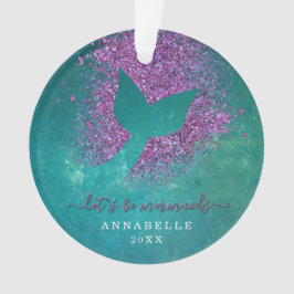 Name zum Personalisierten Mermaid-Schwanz hinzufüg Ornament