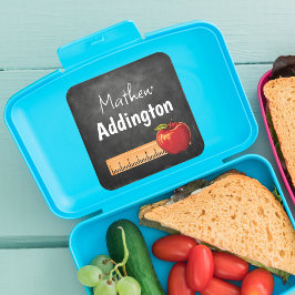 Name Zurück zur Schule Quadratischer Aufkleber