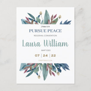 NameAngepasste 2022 JW Convention Taufe Postkarte