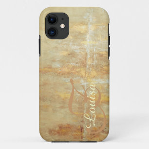 Named moderne abstrakte Art iPhone Case