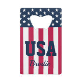 Named Stars Stripes Geldbeutel Flaschenöffner (Rückseite)