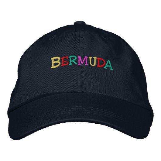 Namedrop Nation_Bermuda mehrfarbig Bestickte Kappe (Vorderseite)