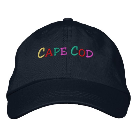Namedrop Nation_Cape Cod mehrfarbig Bestickte Kappe (Vorderseite)