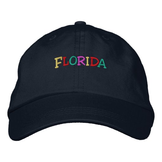 Namedrop Nation_Florida mehrfarbig Bestickte Kappe (Vorderseite)