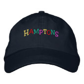 Namedrop Nation_Hamptons mehrfarbig Bestickte Baseballkappe (Vorderseite)
