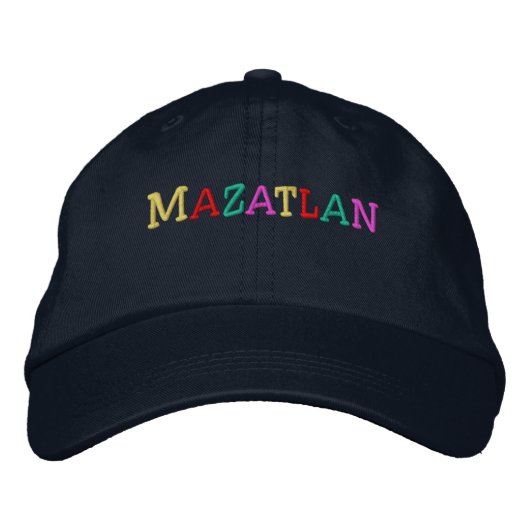 Namedrop Nation_Mazatlan mehrfarbig Bestickte Kappe (Vorderseite)