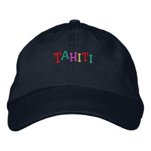 Namedrop Nation_Tahiti mehrfarbig Bestickte Baseballkappe