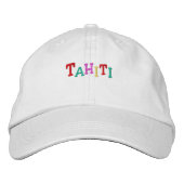 Namedrop Nation_Tahiti mehrfarbig Bestickte Kappe (Vorderseite)