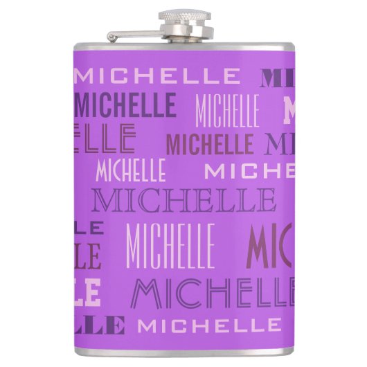 Nameflasche Flachmann (Vorderseite)