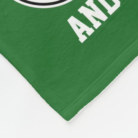 Namefußbalball-Muster-Fleecedecke Fleecedecke (Ecke)