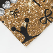NamegoldGlitter cheerleading Fleecedecke (Ecke)
