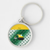 Namelöffelbaggergründiamant-Stahlplatte Schlüsselanhänger (Vorne)