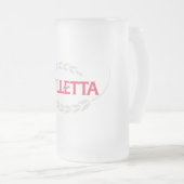 NameMug Mattglas Bierglas (VorderseiteRechts)