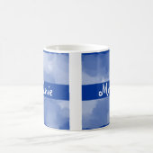Namen auf Clouds-Design-Tasse Kaffeetasse (Mittel)