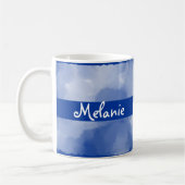 Namen auf Clouds-Design-Tasse Kaffeetasse (Links)