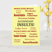 Namen-Beleidigungen des Buchhalter-| alberne des Karte (Gelbe Blume)