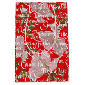 Namen Christi Weihnachten / Mittlere Geschenktüte (Vorderseite)