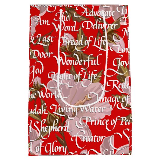 Namen Christi Weihnachten / Mittlere Geschenktüte (Rückseite)