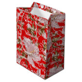 Namen Christi Weihnachten / Mittlere Geschenktüte (Rückseite Schrägansicht)