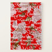 Namen Christi Weihnachten / Notizblock (Rückseite)