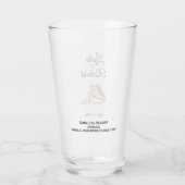 Namen Datum Strand Hochzeiten Informationen Glas (Rückseite)