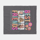 Namen der besten Freunde von Fotocollage-BESTE FRE Fleecedecke (Vorderseite (Horizontal))