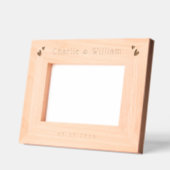 Namen der Ehepaare niedlich Herzensfest Geätzte Rahmen (Links)