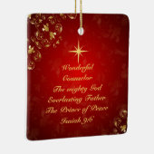 Namen der Gottesbibel Verse Isaiah 9:6, Personalis Keramikornament (Rechts)