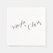 Namen der Hochzeit von Servietten (Vorderseite)