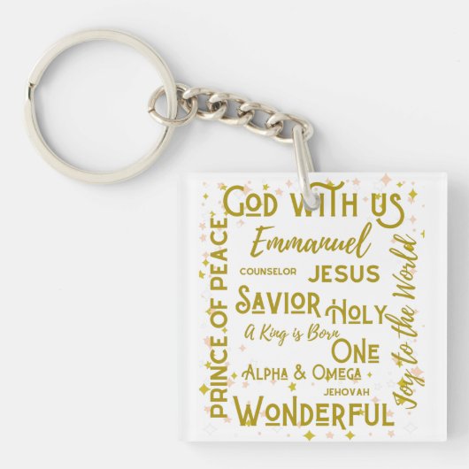 Namen der Jesus-Schlüsselkette Schlüsselanhänger (Vorderseite)