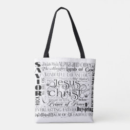 Namen der Jesus-Typografie-Taschen-Tasche Tasche
