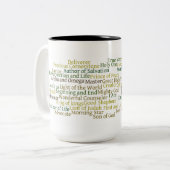Namen der Kaffee-Tasse Jesuss 15oz Zweifarbige Tasse (Vorderseite Links)