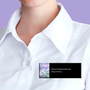 Namen der Mitarbeiter der psychiatrischen Klinik Namenschild