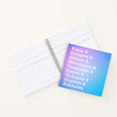 Namen der neun Mäuse in griechisch & englisch Notizblock (Innenseite)