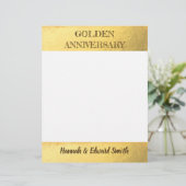 Namen des 50. Goldenen Hochzeitstages (Stehend Vorderseite)