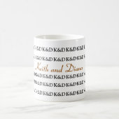 Namen des Ehepaares personalisiert Kaffeetasse (Mittel)