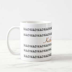 Namen des Ehepaares personalisiert Kaffeetasse