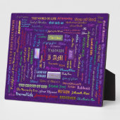 Namen des Fotos Gottes, mit Stein versehen Fotoplatte (Seite)