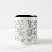 NAMEN DES GOTTES ZWEIFARBIGE TASSE (Mittel)
