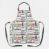 Namen des Jamaikanischen Koch Hot Spice Chilis Schürze (Vorderseite)