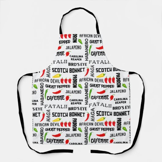 Namen des Jamaikanischen Koch Hot Spice Chilis Schürze (Vorderseite)