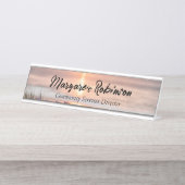 NAMEN DES personalisierten SCHREIBES Schreibtischnamensplakette (Vorderseite )