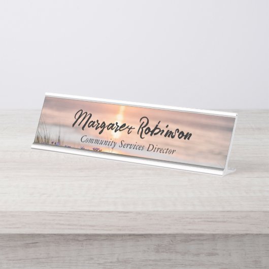 NAMEN DES personalisierten SCHREIBES Schreibtischnamensplakette (Vorderseite )