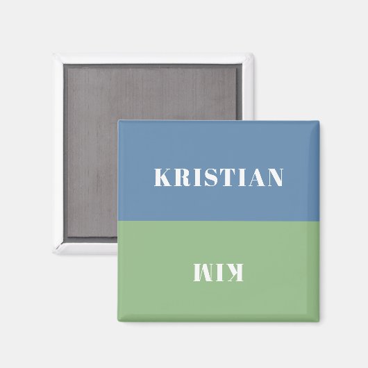 Namen, die die Erinnerung beschäftigen, staubige b Magnet (Vorderseite/Rückseite)