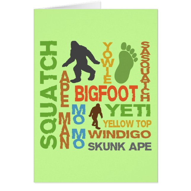 Namen für Bigfoot (Vorne)