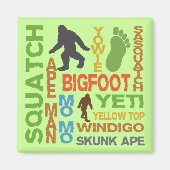 Namen für Bigfoot Magnet (Vorne)
