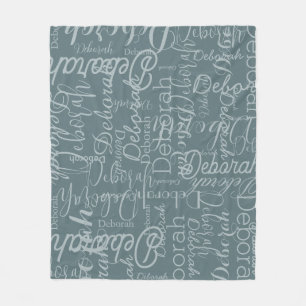 Namen für den blauen Unterton von Mutes Boho Fleecedecke