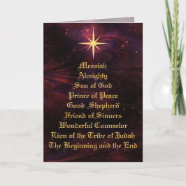 NAMEN GOTTES - Christliche Weihnachtskarte Feiertagskarte