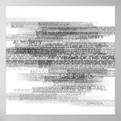 Namen Gottes Poster (Vorne)