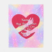 Namen hinzufügen Ändern Sie das gesamte Textherz s Fleecedecke (Vorderseite)